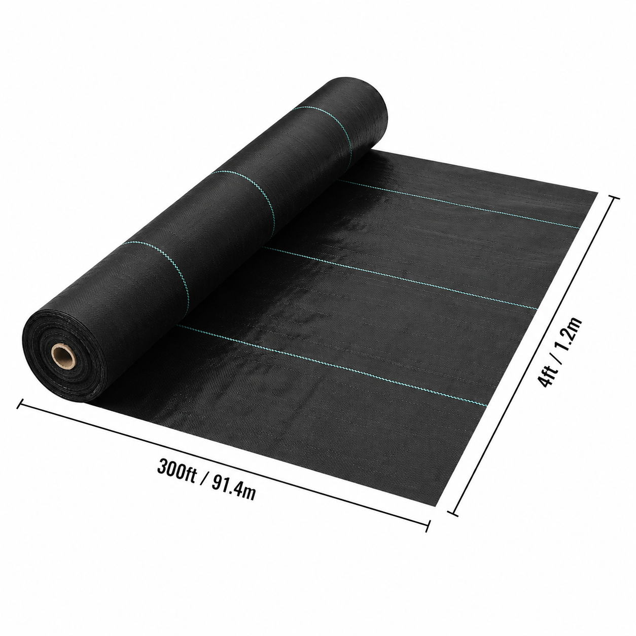GainYards FieldShield™ Property & Field Weed Barrier Landscape Fabric — Heavy Duty Woven Geotextile Ground Cover for Field & Acre Coverage