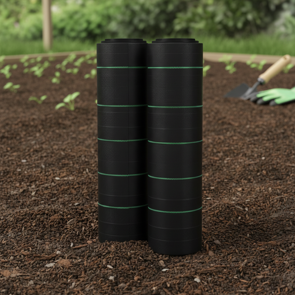 GainYards ProShield™ Landscape Fabric – Polypropylene Woven Ground & Field Cover + Soil Seperator – 5.8 Oz