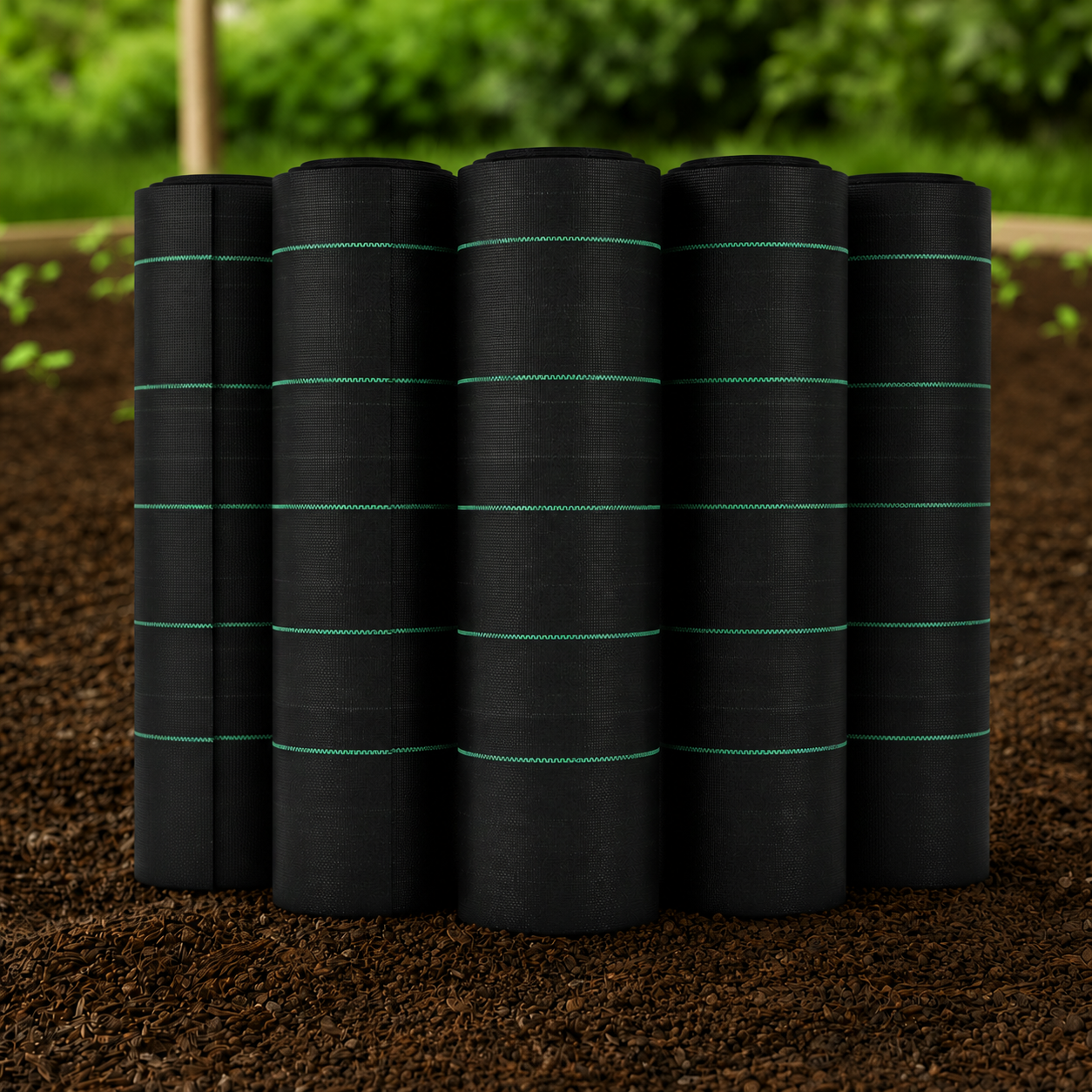 GainYards ProShield™ Landscape Fabric – Polypropylene Woven Ground & Field Cover + Soil Seperator – 5.8 Oz