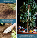 8 Pack Electroculture Copper Gardening Antenna With 3 Small Garden Tool Electroculture Plant Stake Garden Tools Copper Garden Stakes For Grow