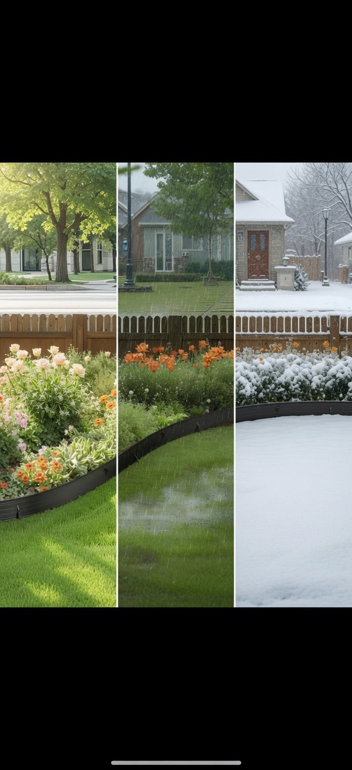 Metal Landscape Edging 8 Packs 72in Rust-Resistant Bendable For Yard Garden