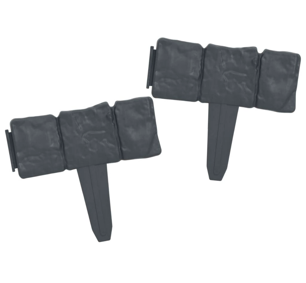 Lawn Edging Stone Look 41 pcs. 10M