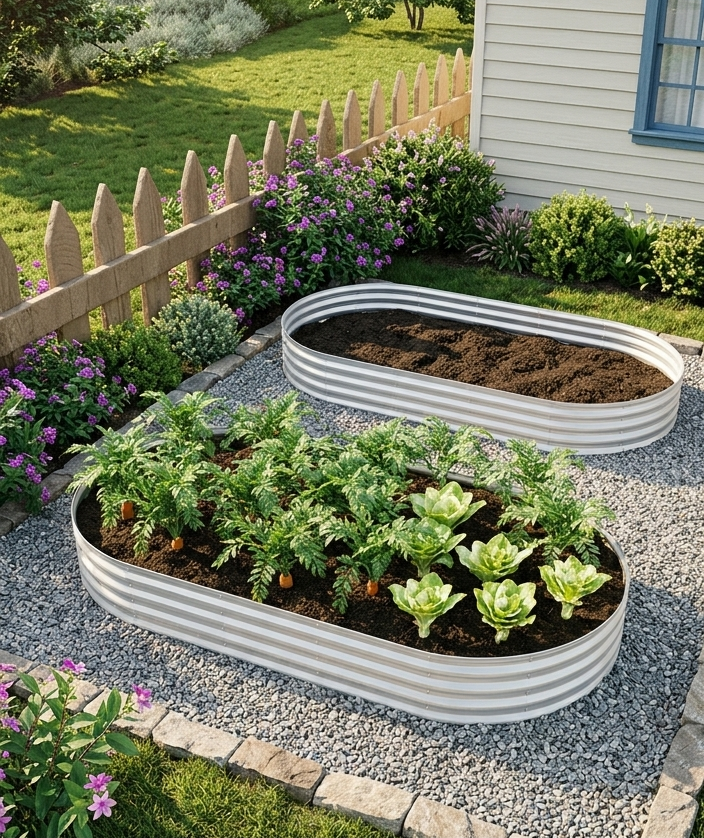 2Pcs 4x2x1ft Raised Garden Bed Kit, Planter Raised Garden Beds For Outdoor For Vegetables,Flowers &Herbs, Heavy Duty,Easy Assembly