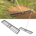 10x48in Lawn Leveling Rake Heavy Duty 83.9in Adjustable Handle For Yard & Garden