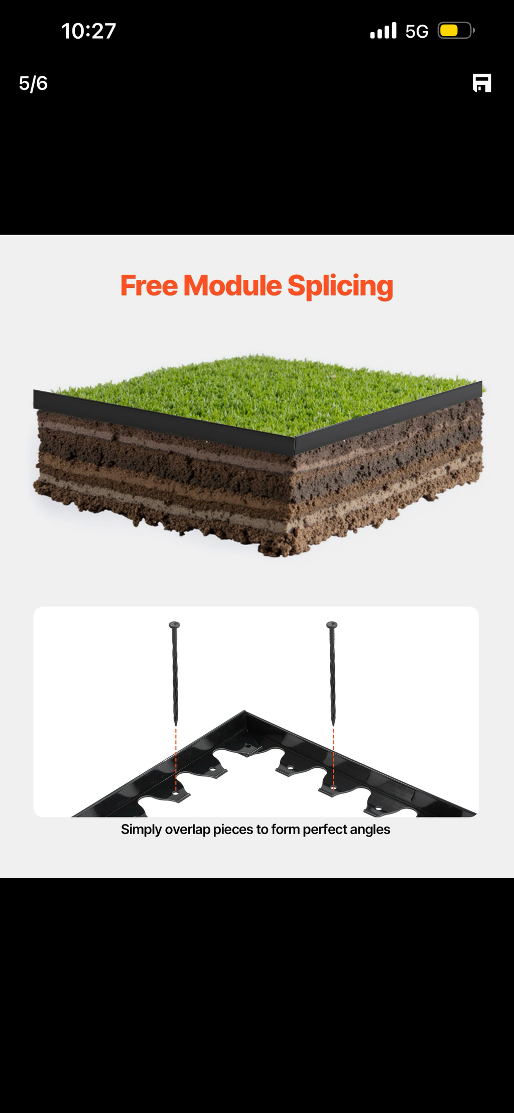 Landscape Edging Border 10Pcs 6 Ft X 1.6 In Plastic Garden Edging No Dig
